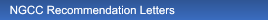 NGCC Recommendation Letters NGCC Recommendation Letters