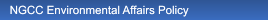 NGCC Environmental Affairs Policy NGCC Environmental Affairs Policy